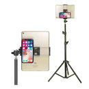 Tripé Pedestal 2 Metros + Suporte 2 Em 1 Tablet iPad Celular + adaptador 360°