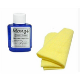 1 Monzi 35 ml azul limpa prata + 1 unidade de Flanela Magica - Joias Limpas e Perfeitas