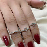 Anel Amor Eterno Coração Cravejado Zirconia
