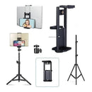 Tripé Pedestal 2 Metros + Suporte 2 Em 1 Tablet iPad Celular + adaptador 360°