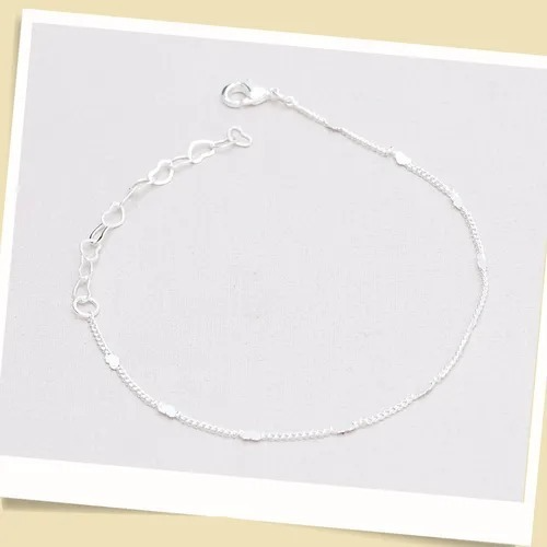 Pulseira Dubai detalhes Coração