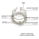 Conjunto de 5 pulseiras de prata 925, criativas, com contas de amor, retrô, joias femininas empilháveis