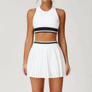 Terno de yoga yoga esportes roupa interior feminina agasalho terno de fitness correndo esportes yoga saia curta conjunto de treino conjunto atlético wear