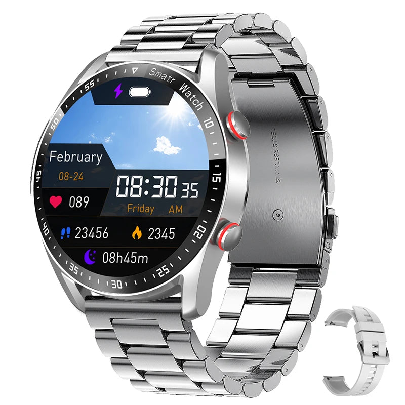 Para relógio gt série relógio inteligente das mulheres dos homens tela hd bluetooth chamada gps rastreador freqüência cardíaca ip68 à prova dip68 água smartwatch 2024 novo