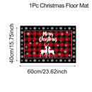 Natal Kitchen Floor Mats, Plaid Pattern, Runner Rug para Decoração de Cozinha, Casa, Presentes Noel, Ano Novo, 2025, 2025