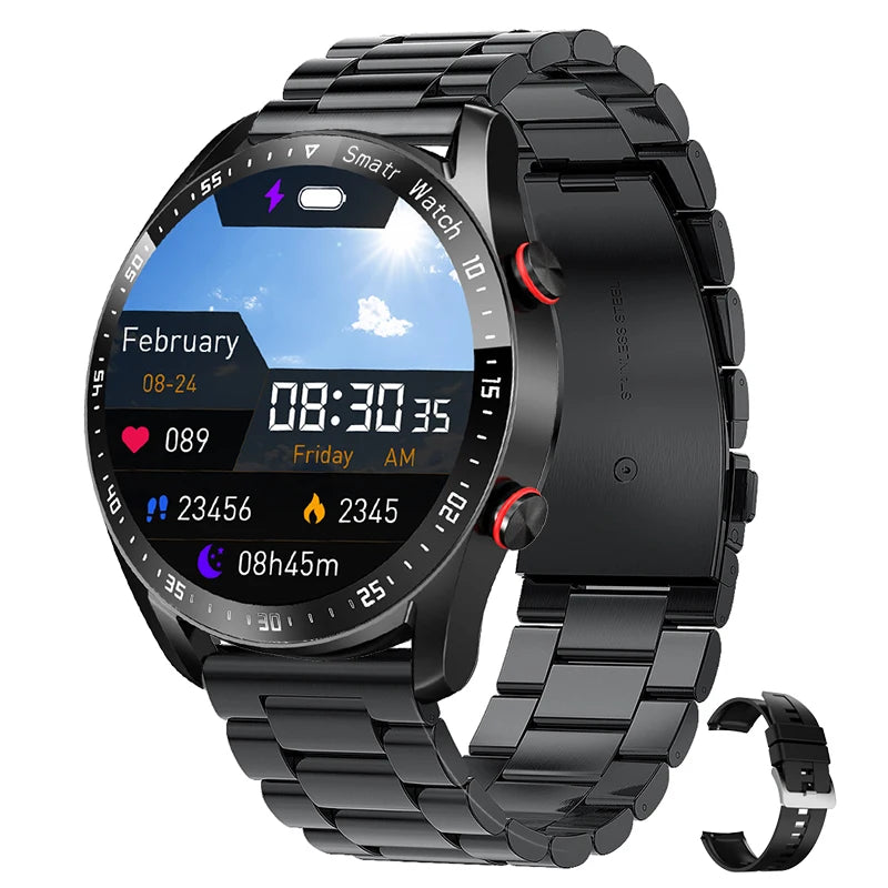 Para relógio gt série relógio inteligente das mulheres dos homens tela hd bluetooth chamada gps rastreador freqüência cardíaca ip68 à prova dip68 água smartwatch 2024 novo