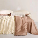 Monocromática Plain Set cama, 100% Lyocell, Texturizados de Eucalyptus, Capa de edredão, Lençol, 2 Fronhas, Refrigeração suave, Twin, Duplo, Queen