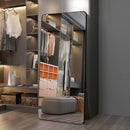 Espelho de Corpo Inteiro Montado na Parede para Dormitório F Estilo Moderno Simples com Estrutura de Metal Não Portátil