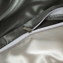 Conjunto de lençóis de seda conjunto de cama de luxo com capa de edredão cabido/lençol plano fronhas misturadas com rayon king queen duplo completo