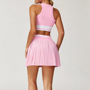 Terno de yoga yoga esportes roupa interior feminina agasalho terno de fitness correndo esportes yoga saia curta conjunto de treino conjunto atlético wear