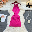 YuooMuoo Ins Hot Sexy Pacote Quadris Vestido de Malha Mulheres 2025 Nova Moda Y2K Diamantes Bodycon Mini Vestido Streetwear Roupas Femininas