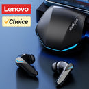 Escolha lenovo gm2 pro fone de ouvido bluetooth 5.3 fones com microfone 9d estéreo pro 6 modos duplos jogo música sem fio fone