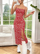 Outono 2025 vestido longo sem alças envoltório no peito fenda alta margarida estampa leopardo envoltório em torno da saia vestido maxi