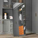 Espelho de Corpo Inteiro Montado na Parede para Dormitório F Estilo Moderno Simples com Estrutura de Metal Não Portátil