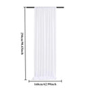 Cortinas de tule transparentes brancas adequadas para sala de estar, banheiro, porta e janela, decoração de casa e fundo de fotografia