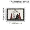 Natal Kitchen Floor Mats, Plaid Pattern, Runner Rug para Decoração de Cozinha, Casa, Presentes Noel, Ano Novo, 2025, 2025