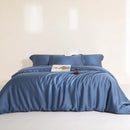 Monocromática Plain Set cama, 100% Lyocell, Texturizados de Eucalyptus, Capa de edredão, Lençol, 2 Fronhas, Refrigeração suave, Twin, Duplo, Queen