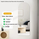 Espelho de Corpo Inteiro Montado na Parede para Dormitório F Estilo Moderno Simples com Estrutura de Metal Não Portátil