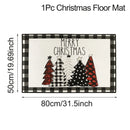 Natal Kitchen Floor Mats, Plaid Pattern, Runner Rug para Decoração de Cozinha, Casa, Presentes Noel, Ano Novo, 2025, 2025