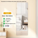 Espelho de Corpo Inteiro Montado na Parede para Dormitório F Estilo Moderno Simples com Estrutura de Metal Não Portátil