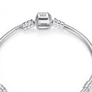 Joias finas originais feitas à mão 925 pulseira de prata macia e lisa pulseiras de osso de cobra para mulheres