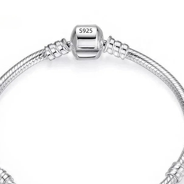 Joias finas originais feitas à mão 925 pulseira de prata macia e lisa pulseiras de osso de cobra para mulheres