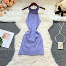 YuooMuoo Ins Hot Sexy Pacote Quadris Vestido de Malha Mulheres 2025 Nova Moda Y2K Diamantes Bodycon Mini Vestido Streetwear Roupas Femininas