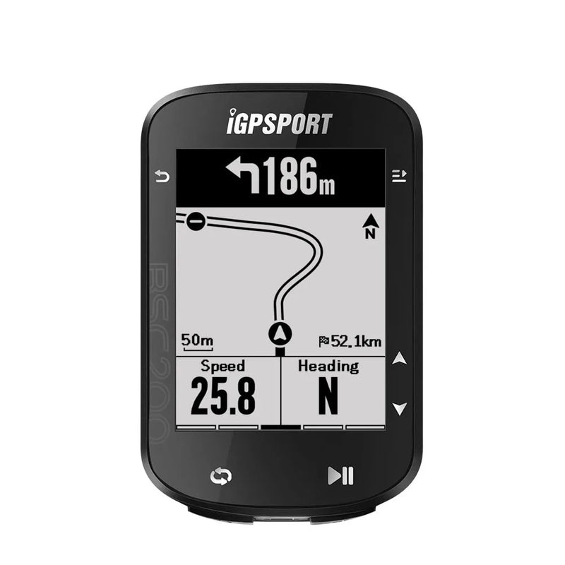 IGPSPORT-BSC200 Computador de bicicleta GPS, odômetro ciclismo, velocímetro sem fio, navegação por rota, ANT Plus, Bluetooth 5.0, acessórios