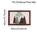Natal Kitchen Floor Mats, Plaid Pattern, Runner Rug para Decoração de Cozinha, Casa, Presentes Noel, Ano Novo, 2025, 2025