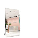 Espelho de Corpo Inteiro Montado na Parede para Dormitório F Estilo Moderno Simples com Estrutura de Metal Não Portátil