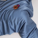 Monocromática Plain Set cama, 100% Lyocell, Texturizados de Eucalyptus, Capa de edredão, Lençol, 2 Fronhas, Refrigeração suave, Twin, Duplo, Queen