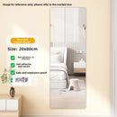 Espelho de Corpo Inteiro Montado na Parede para Dormitório F Estilo Moderno Simples com Estrutura de Metal Não Portátil