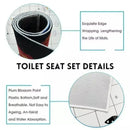 Tapete de boas-vindas antiderrapante para porta interna, adequado para decoração de casa, uso interno e externo, 100% poliéster, elegante, feltro