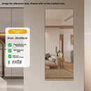 Espelho de Corpo Inteiro Montado na Parede para Dormitório F Estilo Moderno Simples com Estrutura de Metal Não Portátil