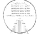 Colar de tênis com diamante moissanite gradiente de tamanho 3-5mm com certificado 100% gargantilha de prata s925 colar riviera para mulheres