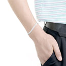 925 prata esterlina 2 peças lado completo corrente colar pulseira feminino masculino moda conjunto de jóias presente de casamento