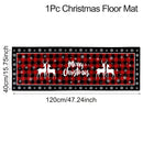 Natal Kitchen Floor Mats, Plaid Pattern, Runner Rug para Decoração de Cozinha, Casa, Presentes Noel, Ano Novo, 2025, 2025