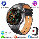2025 gt5 pro gps track relógio inteligente masculino 360*360 tela amoled nfc bt chamada de fitness ip68 à prova dip68 água monitor saúde homem smartwatches