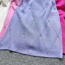 YuooMuoo Ins Hot Sexy Pacote Quadris Vestido de Malha Mulheres 2025 Nova Moda Y2K Diamantes Bodycon Mini Vestido Streetwear Roupas Femininas