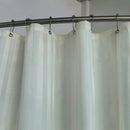 Cortina de chuveiro de pano Minghe, tecido listrado de cetim qualidade de hotel, cortina de chuveiro de banheiro lavável com peso 100% poliéster