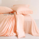 Monocromática Plain Set cama, 100% Lyocell, Texturizados de Eucalyptus, Capa de edredão, Lençol, 2 Fronhas, Refrigeração suave, Twin, Duplo, Queen