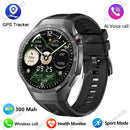 2025 gt5 pro gps track relógio inteligente masculino 360*360 tela amoled nfc bt chamada de fitness ip68 à prova dip68 água monitor saúde homem smartwatches