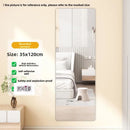 Espelho de Corpo Inteiro Montado na Parede para Dormitório F Estilo Moderno Simples com Estrutura de Metal Não Portátil