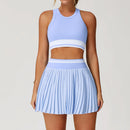 Terno de yoga yoga esportes roupa interior feminina agasalho terno de fitness correndo esportes yoga saia curta conjunto de treino conjunto atlético wear