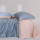 Monocromática Plain Set cama, 100% Lyocell, Texturizados de Eucalyptus, Capa de edredão, Lençol, 2 Fronhas, Refrigeração suave, Twin, Duplo, Queen