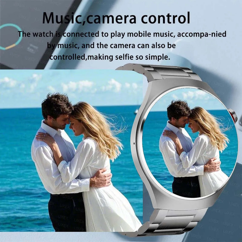 Relógios pro 2025 novo smartwatch masculino tela de alta definição rastreador de saúde bluetooth chamada assistente de voz esportes smartwatches