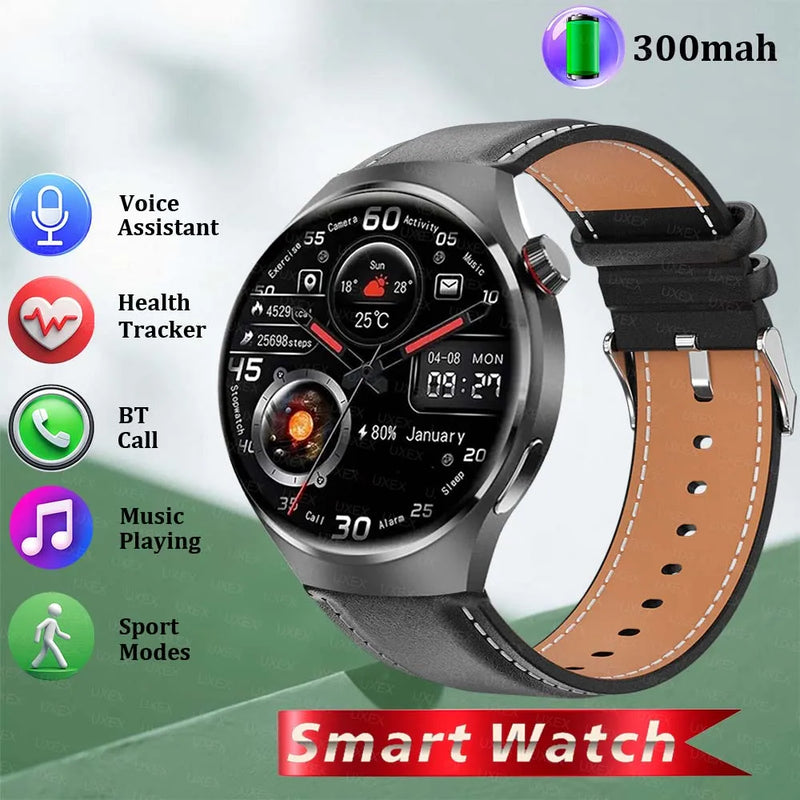 Relógios pro 2025 novo smartwatch masculino tela de alta definição rastreador de saúde bluetooth chamada assistente de voz esportes smartwatches