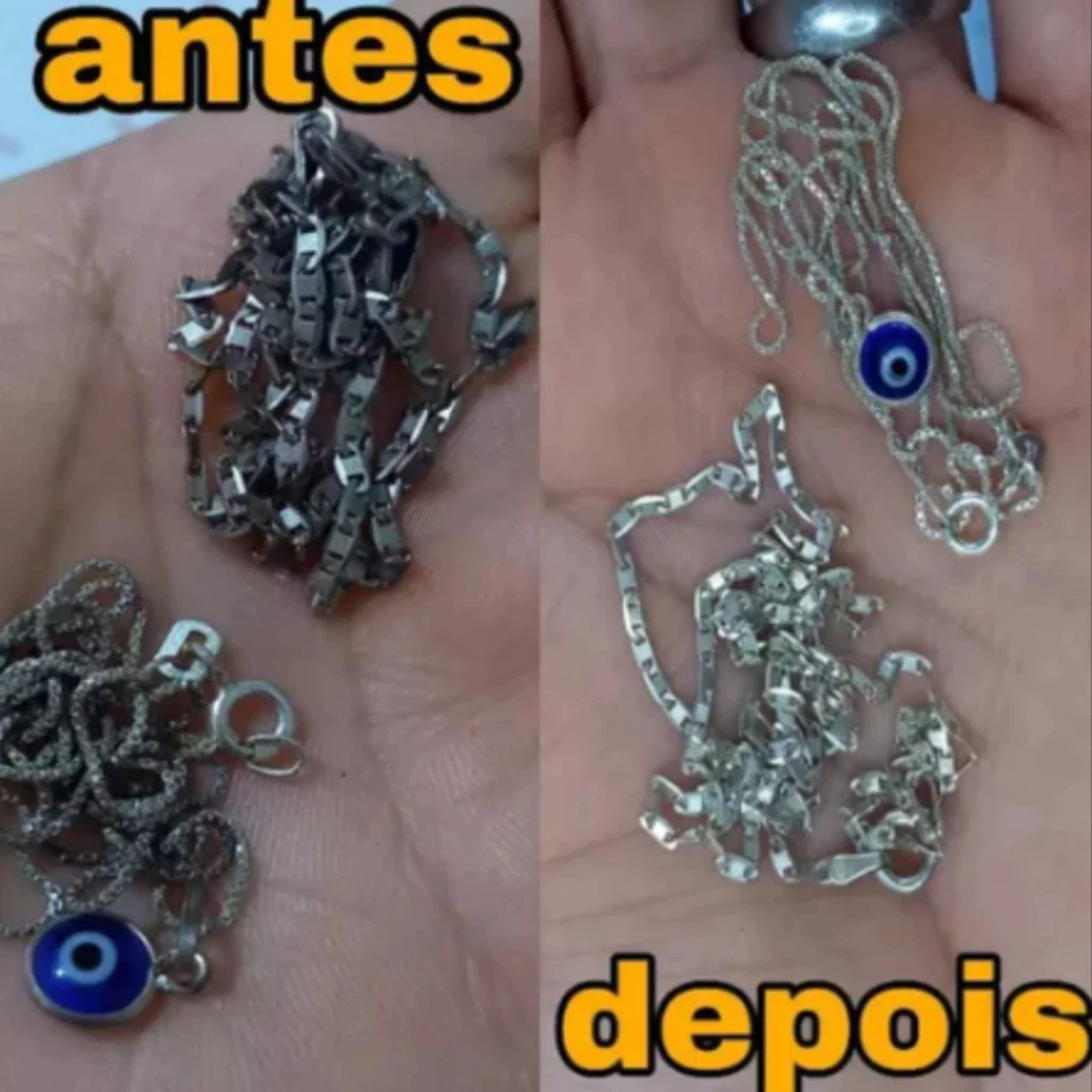 1 Monzi 35 ml azul limpa prata + 1 unidade de Flanela Magica - Joias Limpas e Perfeitas