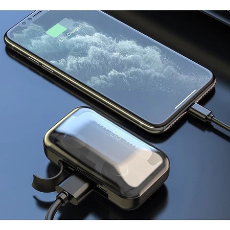 Fone M10 De Ouvido bluetooth 5.1 Sem Fio tws Estéreo Com Pod Carregador portatil
