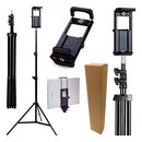 Tripé Pedestal 2 Metros + Suporte 2 Em 1 Tablet iPad Celular + adaptador 360°